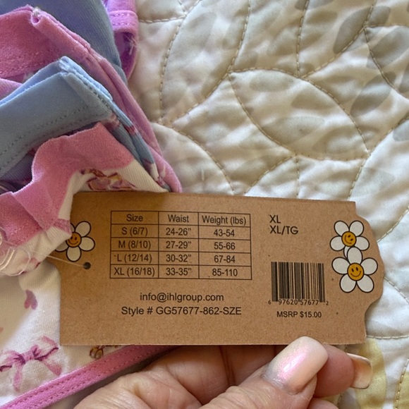 NWT GIRLS XL16-18  5 Piece Pink and Blue Underwear Set - Picture 3 of 6